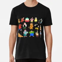 Comprar Remera Personajes De Dibujos Animados Gordos Algodon Premium