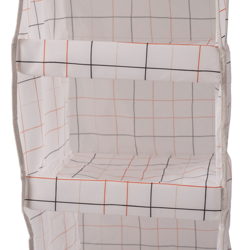 Organizador Colgante 3 Niveles Tela Remeras Dormitorio Ropa Color Gris