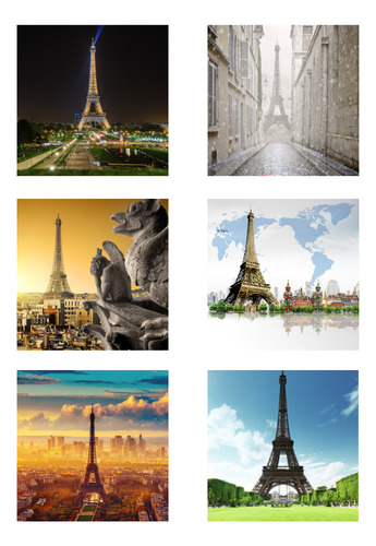 Imanes Paris Torre Eiffel Para Refrigerador Recuerdo Pack6