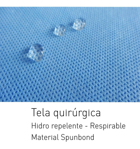 Kit Sanitario Camisolin Barbijo Cofia Cubrebota Descartable