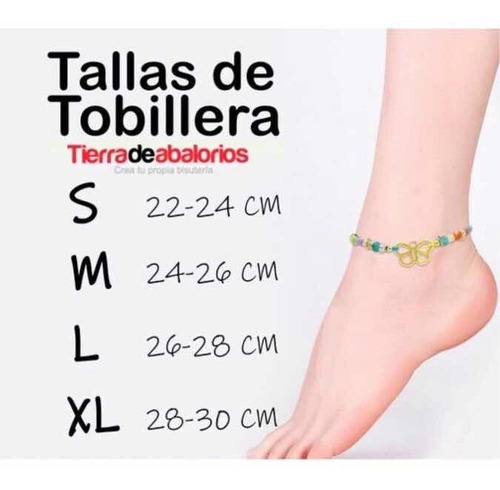Imagen 5 de 10 de Tobillera De Cristal Sw Genuino Y Plata 925 Varios Colores