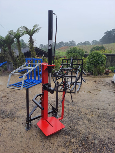 Rachador De Lenha 1 Metro Vertical Para Trator Com Comando