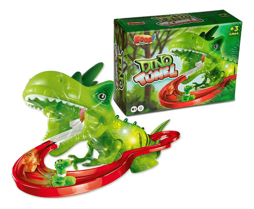 Brinquedo Pista Divertida Dino Túnel Com Luz Zoop Toys