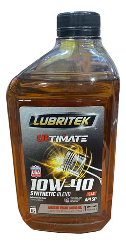 Aceite Motor 10w40 1lt Ultimate - Lubritek