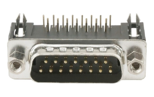 Conector Db-15, Macho, Para Pcb, Ángulo Recto, 3 Piezas