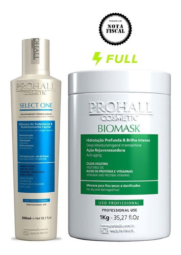 Biomask 1kg Prohall + Select One Progressiva Prohall 300 Ml