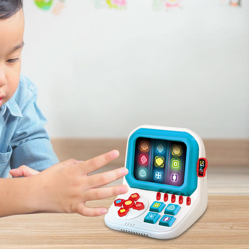 Consola De Juegos De Baile Con Dedos, Minijuegos Arcade Azul