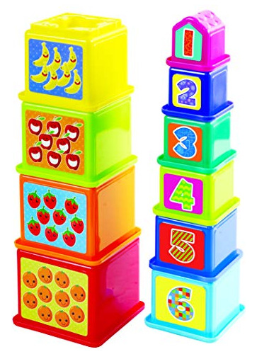 Playgo Niños Animal Stick Amp; Pila Bloques Juguete Nkkup