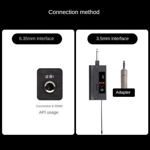 Sistema De Micrófono Lavalier Dual Inalámbrico De 30 M De A