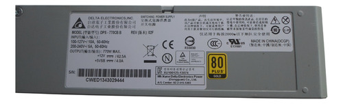 Fonte Delta Dps-770cb B Para Servidores - 12v 62.5a Cinza (Usado)