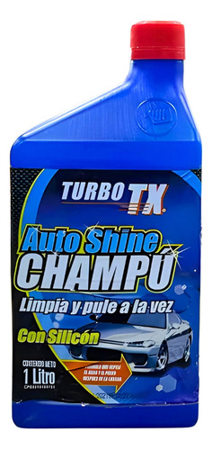 Shampo Con Silicon Autobrillante Turbo Tx 1lts