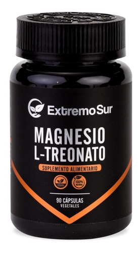 L-treonato De Magnesio 500mg 90 Cápsulas 100%natural Sabor Sin Sabor