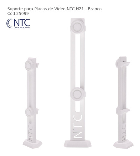 Suporte Para Placa De Vídeo Ntc H21 Branco - H21wht