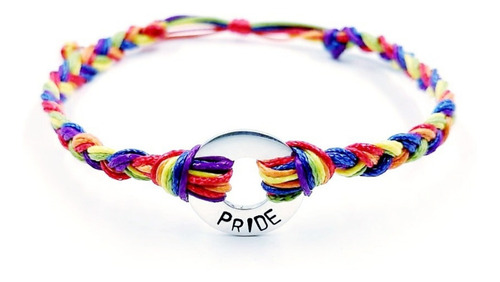 Pulsera Lgbt, Orgullo Gay, Con Plata De Ley