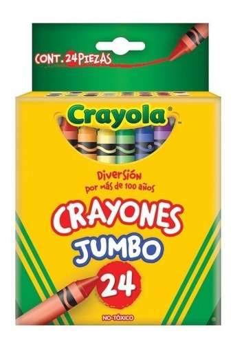 Crayones Jumbo Crayola Con 24 Piezas Redondos