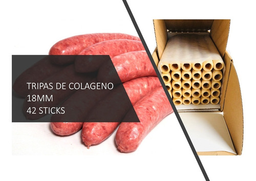 Tripa De Colágeno Para Embutir Seca 18mm - 42 Sticks 