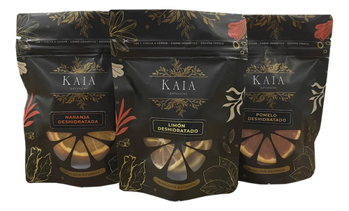 Combo Citricos Deshidratados Kaia Naranja Limón Pomelo