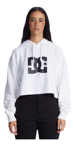 Sudadera Dc Shoes Mujer Dama Casual Cropped Hoddie Star