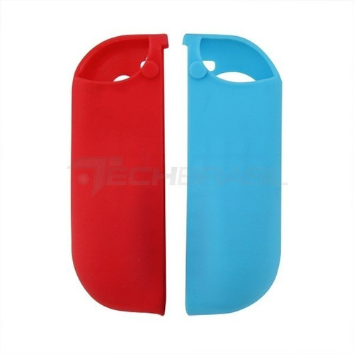 Capa Protetora Silicone Joy-con Compatível Nintendo Switch Cor Azul/vermelho