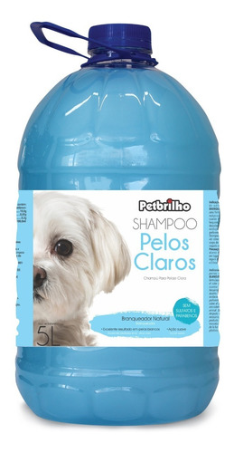 Shampoo Para Cães Pelos Claros Pet Brilho 5 Litros