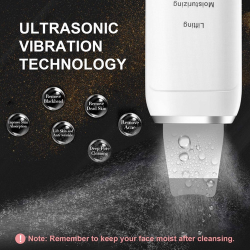 Limpiador Facial Ultrasónico Con 2 Cepillos Masajeadores