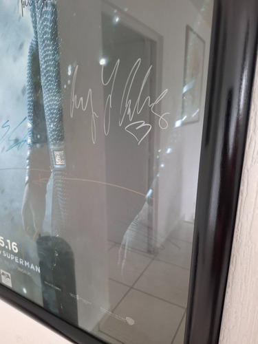 Poster Batman V Superman - Premier - Firmado X Elenco (Usado)