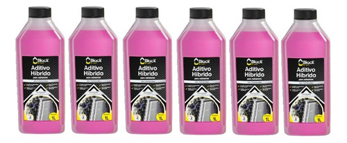 Kit Aditivo Híbrido Economy Rosa Black  (1litro) - 6 Und