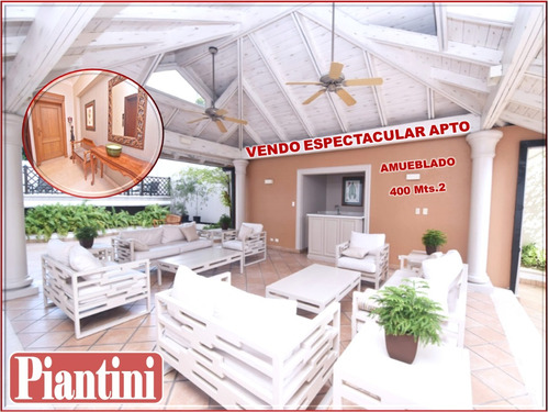 Espectacular Apto Finamente Decorado Y Amueblado, Ens. Piantini, Con 400 Mts.2,  5t0 Nivel, Us$775,000.00