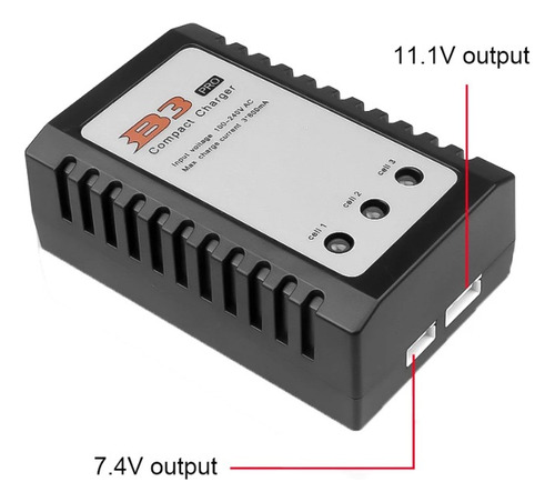 Cargador De Batería Lipo 2s 3s B3 Pro Compacto Enchufe 220v