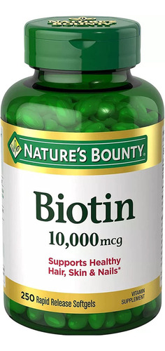 Biotina 10.000 Mcg Nature Bounty - Unidad a $135279