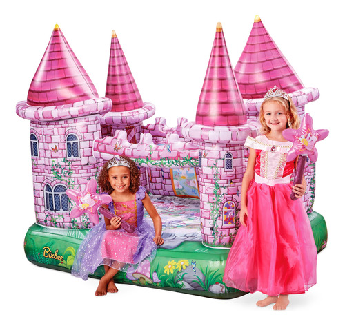 Bixbee Castillo Inflable De Princesa Rosa, Casa De Juegos Pa