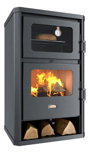 Calefactor Estufa Leña Prity Con Horno Fg Potencia 14kw