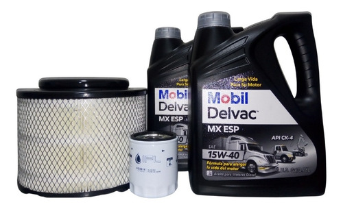 Kit Cambio Aceite 15w40 Mobil Mazda Bt50 2.5 Diesel +2filtro