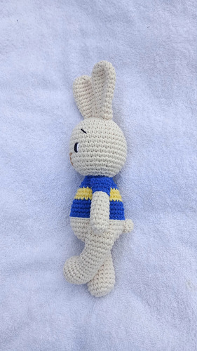 Conejo Amigurumi Con Remera De Boca