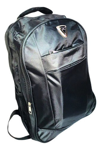 Mochila De Costa Adulto Preto Grande Poliester E Nylon