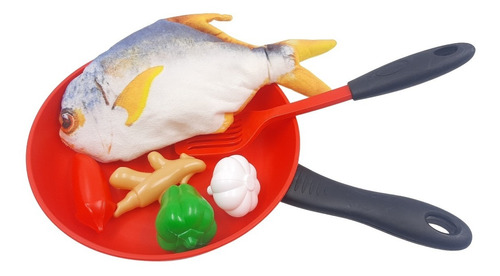 Juego De Cocina Para Niños Con Accesorios Pescado Se Mueve