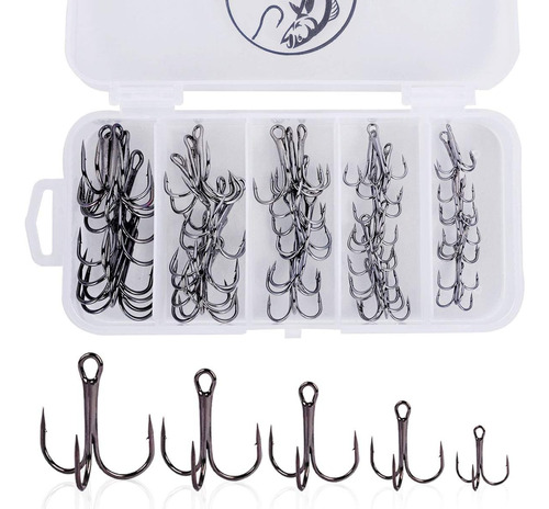 Anzuelos De Pesca Treble Hooks Kit Agua Dulce De Agua S...