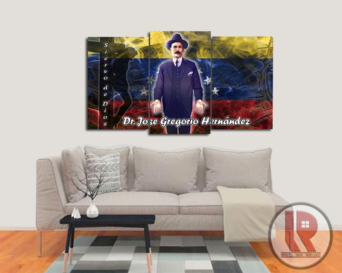 Cuadro Jose Gregorio Hernandez En Mdf Y Barniz Protector