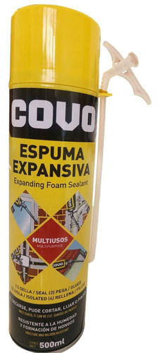 Espuma Expansiva Selladora De Poliuretano  500ml Marca Covo