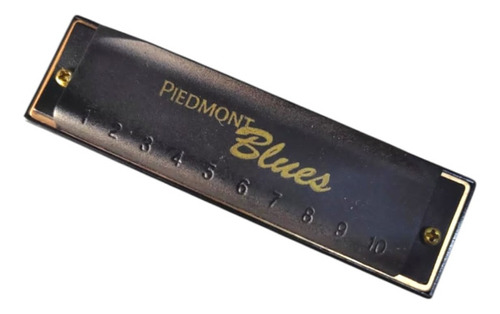Set 7 Armonicas Piedmont Hohner Blues 7 Tonos + Estuche C Negro