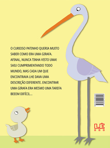Olá, Girafa!, De Maurício Veneza. Editora Lê, Capa Mole Em Português