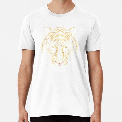 Remera Ilustración De Tigre Dibujado A Mano Algodon Premium