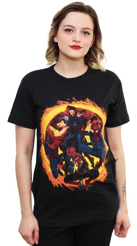 Camiseta Doutor Estranho Com Versões Homem Aranha - Marvel