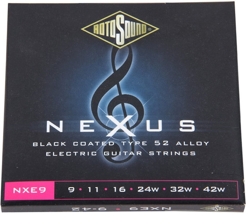 Imagen 1 de 2 de Cuerdas Guitarra Eléctrica Nexus Rotosound Nexus Nxe9