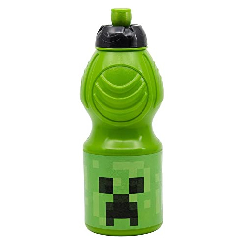 Botella De Agua Stor Minecraft Sport De 400 Ml Reutilizable