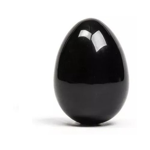 Huevo Yoni En Obsidiana Perforado - Kegel + Bolsa Obsequio