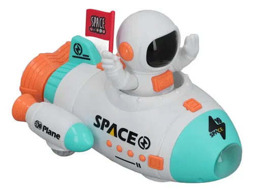 Nave Espacial Toy Space Shuttle, Rotação Elétrica De 360 Gra