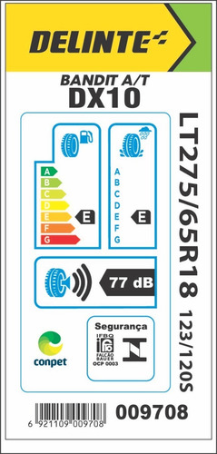 Imagem 7 de 7 de Kit 02 Pneus 275/65r18 Delinte Dx10 Bandit A/t