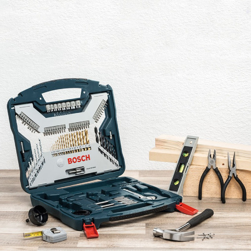 Combo Set Brocas Y Puntas Maletín X-line Con 103 Pzas Bosch