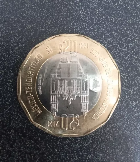 Moneda 20 Pesos Tenochtitlan